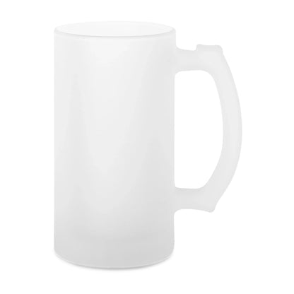 Glas Bierkrug satiniert