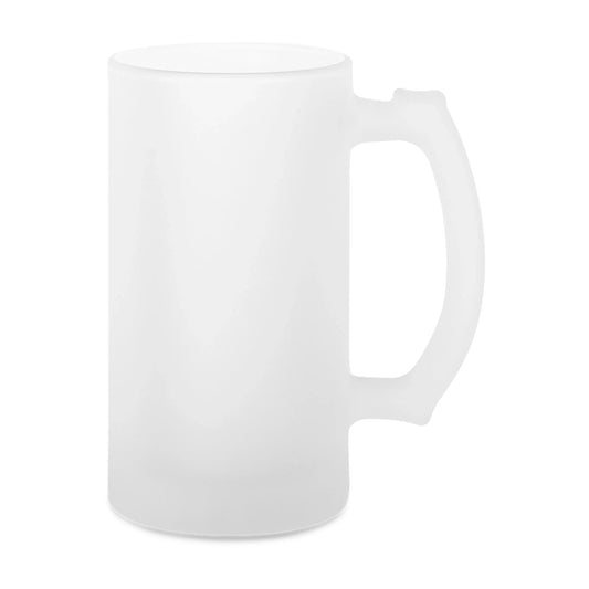 Glas Bierkrug satiniert