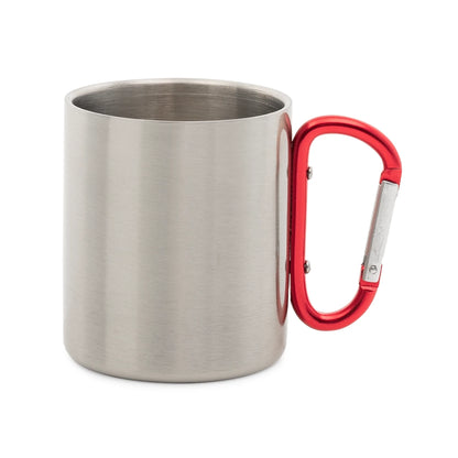 Edelstahl-Tasse mit Karabiner