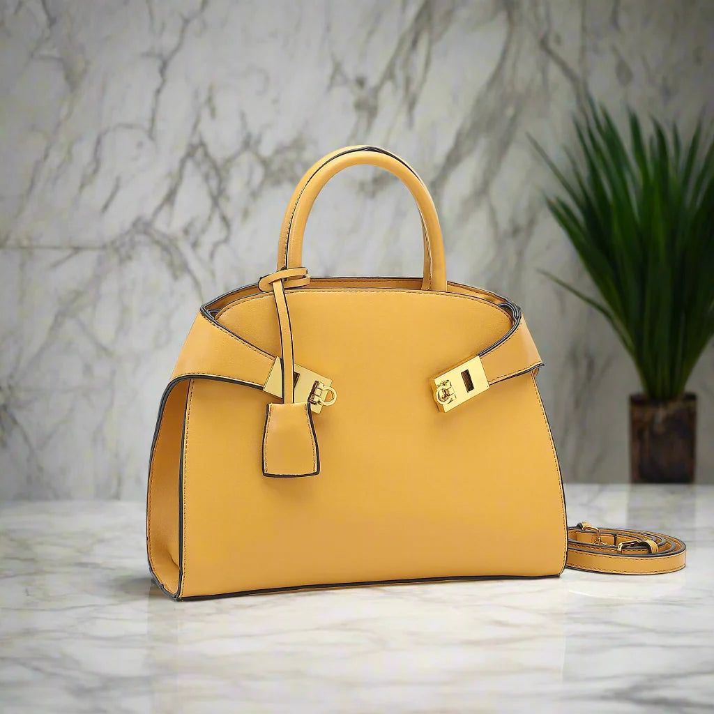 Muschel-Umhängetasche – Elegante Tasche aus PU-Leder