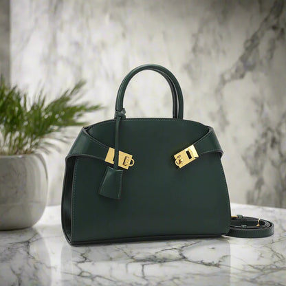 Muschel-Umhängetasche – Elegante Tasche aus PU-Leder