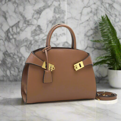 Muschel-Umhängetasche – Elegante Tasche aus PU-Leder