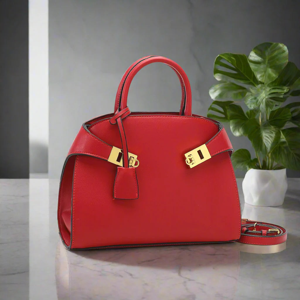 Muschel-Umhängetasche – Elegante Tasche aus PU-Leder