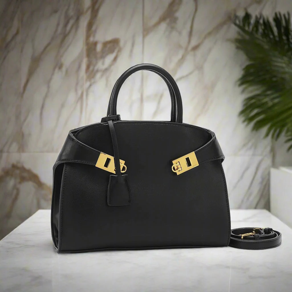 Muschel-Umhängetasche – Elegante Tasche aus PU-Leder