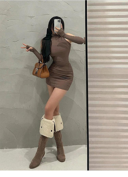 Ärmelloses Plissee-Minikleid – Koreanischer Stil, Sommerkleid