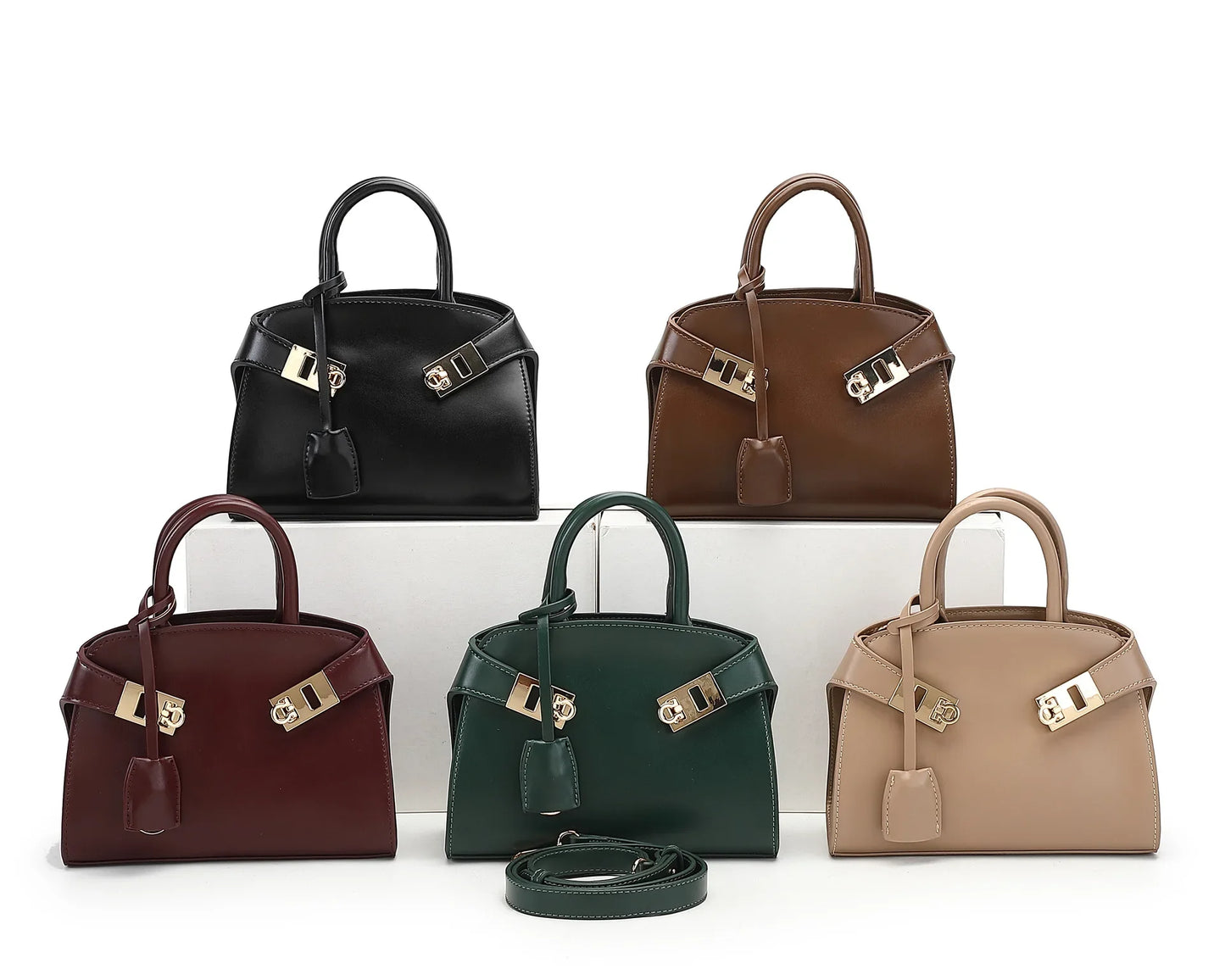 Muschel-Umhängetasche – Elegante Tasche aus PU-Leder