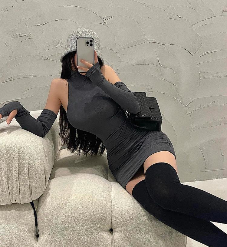 Ärmelloses Plissee-Minikleid – Koreanischer Stil, Sommerkleid